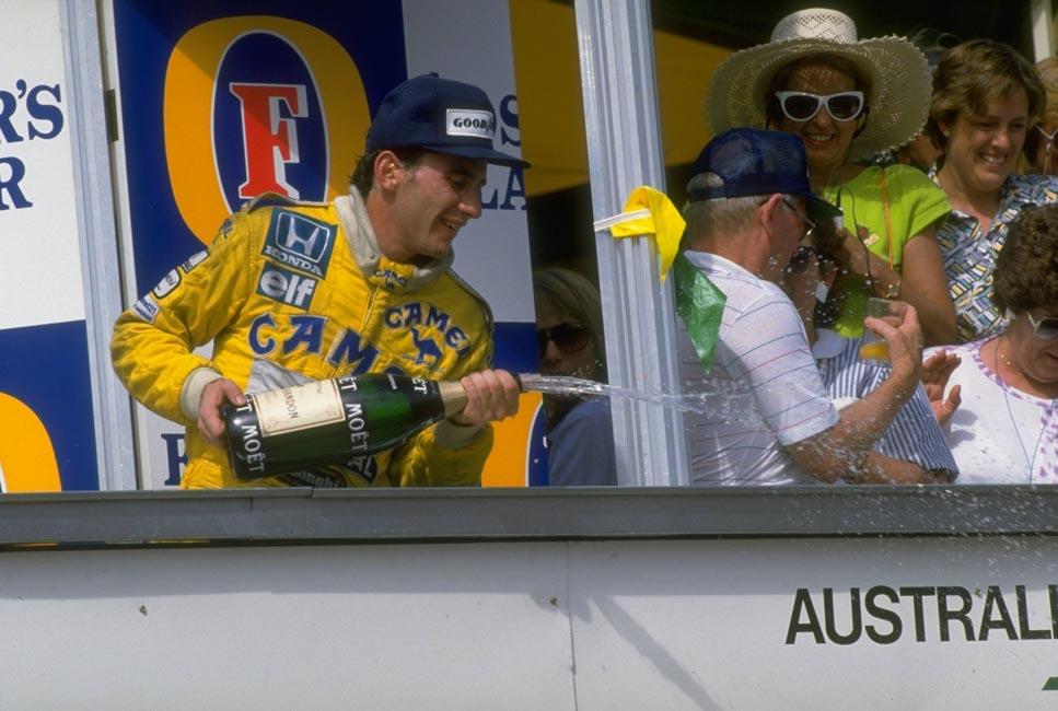 Ayrton Senna no ultimo ano de Lotua