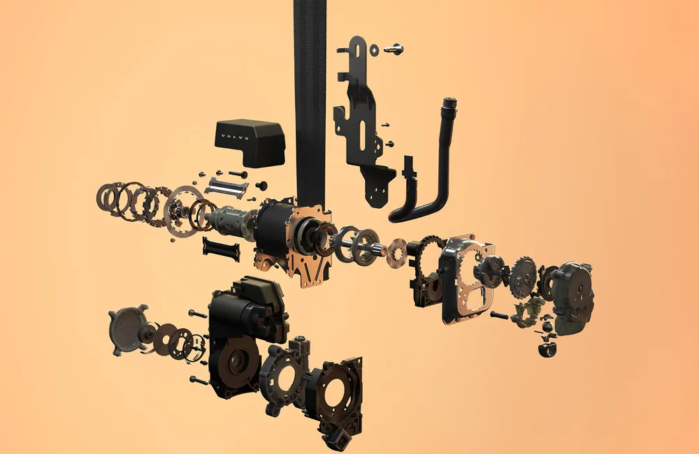 componentes cinto de segurança multi-adaptativo Volvo