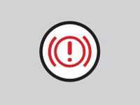 Travão de Mão Engatado / Avaria Sistema de Travão de Mão Eletrónico (permanece ligado em circulação)